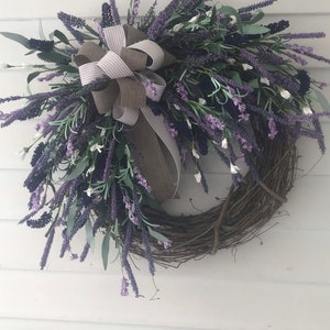 Lavender Wreath - spring wreath  - lavender wreath