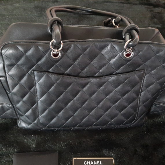 CHANEL Cambon Reporter bag, quilted leather, blac… - image 5