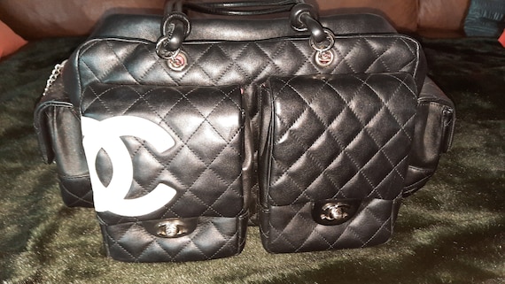 CHANEL Cambon Reporter bag, quilted leather, blac… - image 2