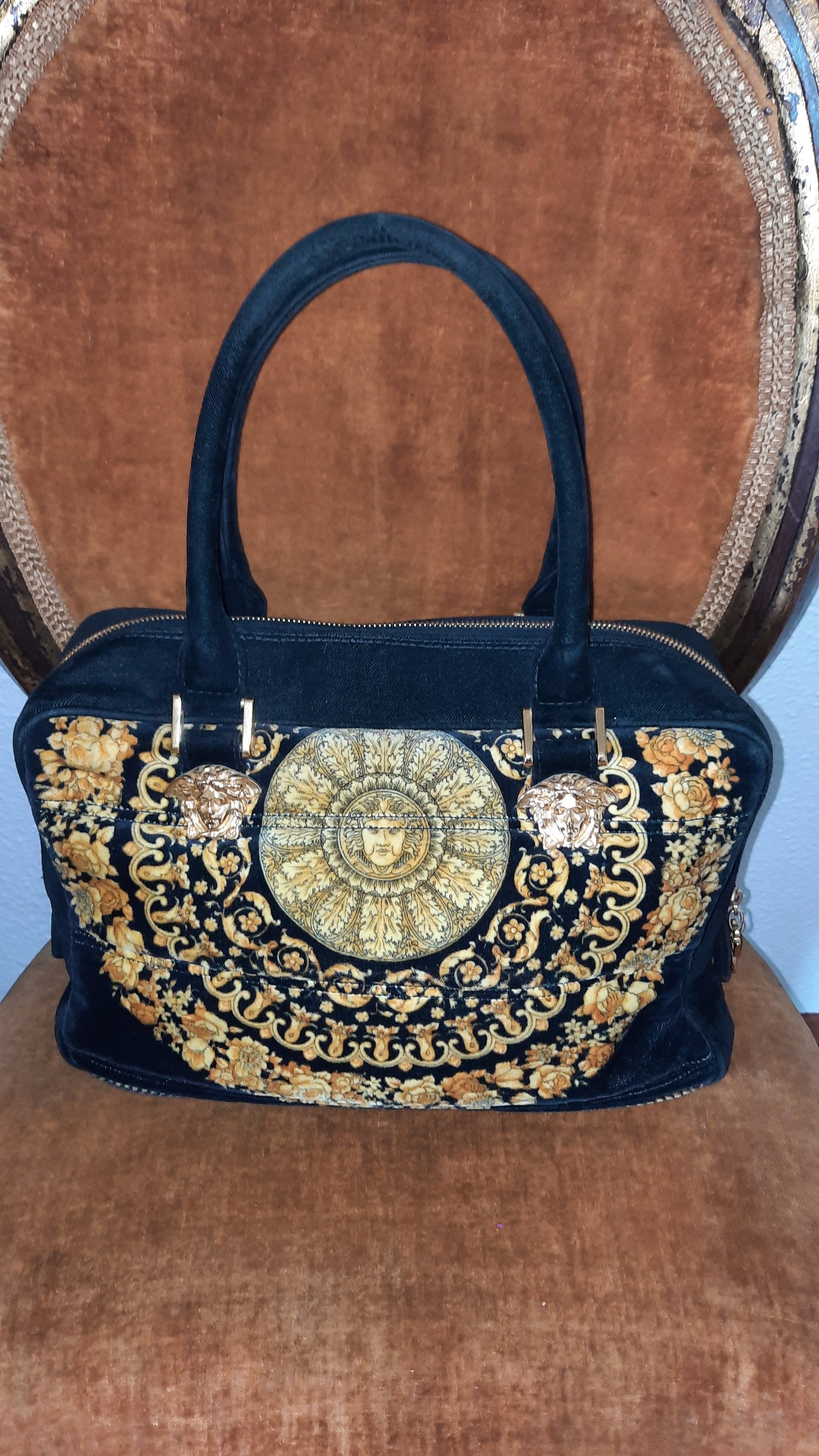 Florence UmhÃ¤ngetasche Damen Vintage Handtasche Schwarze UmhÃ