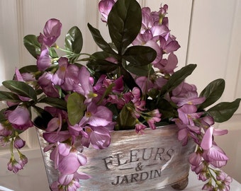 Handmade 3 Pot Le Jardin De Maison Garden Planter Handle Decor Flower Hanging UK 