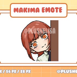 MAKIMA Chainsaw Man / Twitch Emote / Discord / Youtube / Chibi Emote