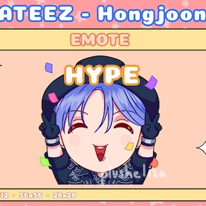 ATEEZ Hongjoong Emote / Twitch Emote / Discord / Youtube / Chibi Emote