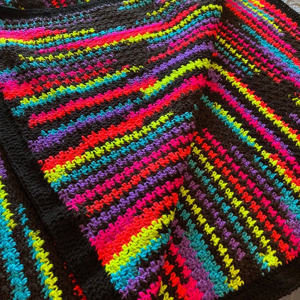 Neon Blanket Etsy