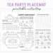Printable Tea Party Activities Bundle, Kids Garden Tea Party Games ...