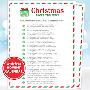 Weihnachtspass das Geschenkspiel, Pass das Preisgedicht, Pass die Gegenwart, Weihnachtsgeschenkspiel, Weihnachtsgeschenktauschspiel, Weihnachtsfeierspiel