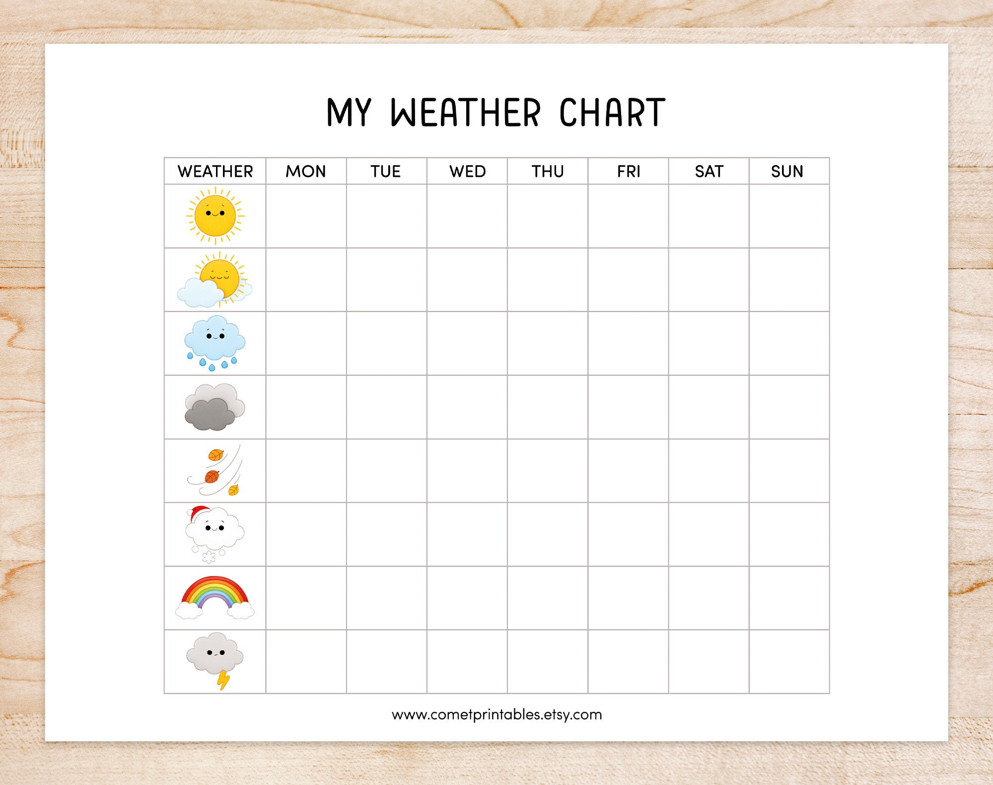 preschool-weather-wheel-weather-chart-homeschool-learning-printable-circle-time-kindergarten-activity-etsy