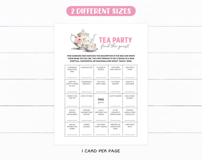 Printable Tea Party Activities Bundle, Kids Garden Tea Party Games ...