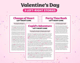 Valentines Left Right Game, Left Right Valentines Game, Left Right Poem, Valentines Day Pass the Present, Pass the Gift Game, Pass the Prize