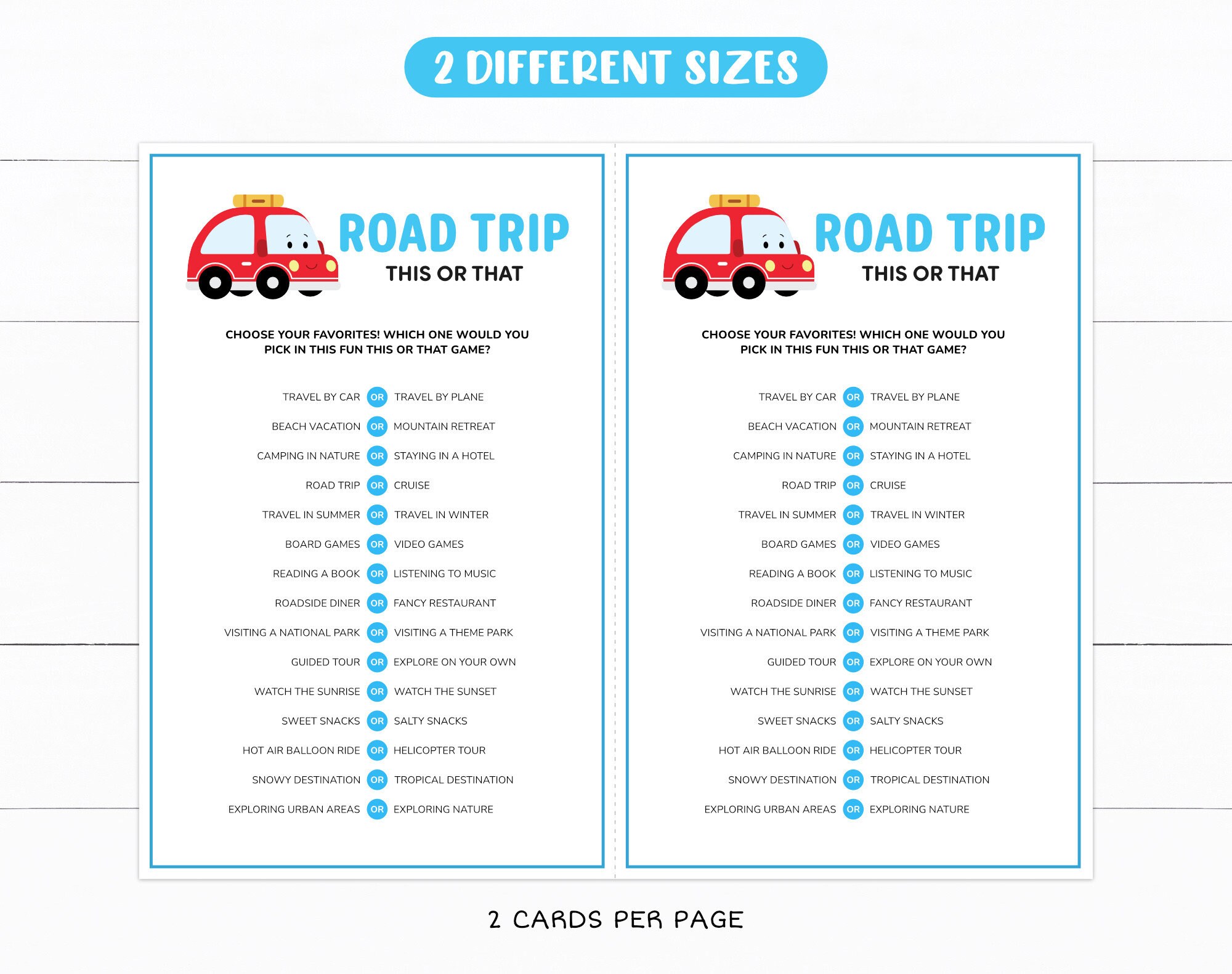 Kids Road Trip Games Bundle, Family Road Trip Pack, Printable Travel ...