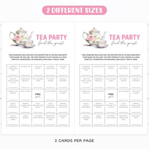 Printable Tea Party Activities Bundle, Kids Garden Tea Party Games ...