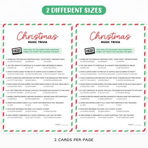 Christmas Music Trivia Game, Christmas Songs Trivia, Christmas Trivia ...
