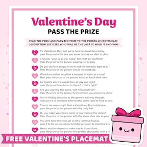 Pass the Prize Valentines Game, Valentines Pass the Prize Game, Pass ...