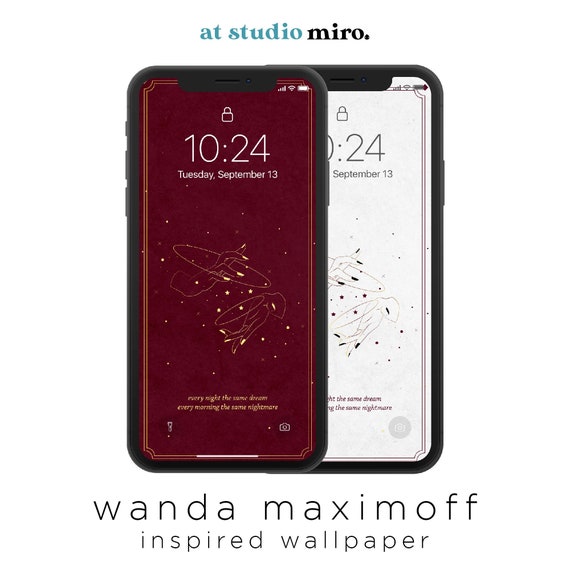 Wanda Maximoff Inspired Iphone Wallpaper Marvel Inspired - Etsy.de