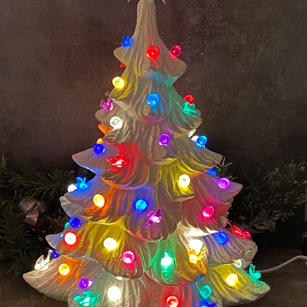 Ceramic Tree Bird Lights Etsy