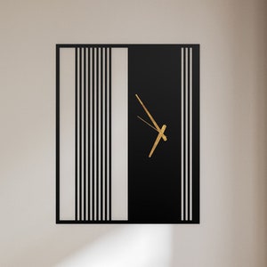 Wall Clock For Kitchen, Large Wall Clock With Roman Numerals, Geometric Wall Clock, Unique Clock, Clocks For Wall Art, New Home Gift