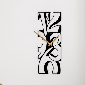 Large Wall Clock With Numbers, Unique Wall Clock, Extra Large Clock, Living Room Decor, Kitchen Clock, Clock For Wall Art, Housewarming Gift