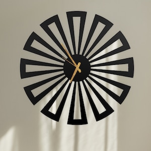 Modern Wall Clock, Wall Clock, Minimalist Wall Clock, Metal Wall Clock, Kitchen Wall Clock, Extra Large Wall Clock, Round Wall Clock