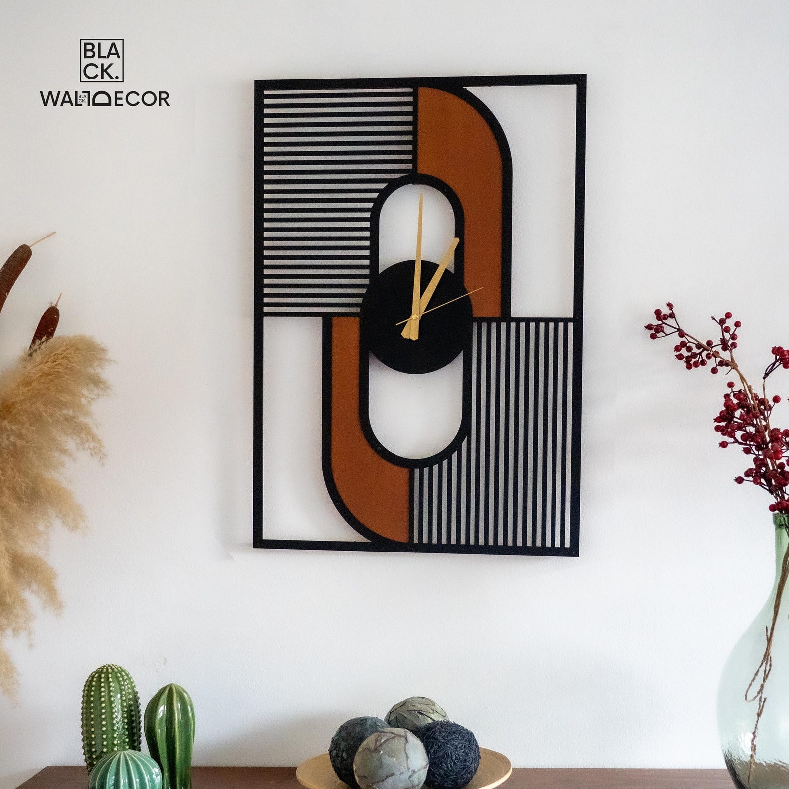 Modern Unusual Wall Clocks, Wooden Wall Clock, Unique Large Decor For Living Room