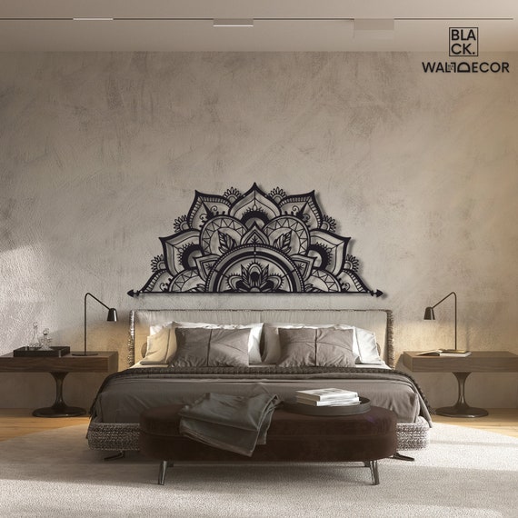 Mandala above bed clearance