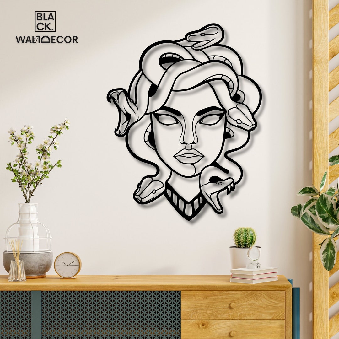 Medusa Wall Decor, Greek Mythology Wall Decor, Wall Decor for Over Bed