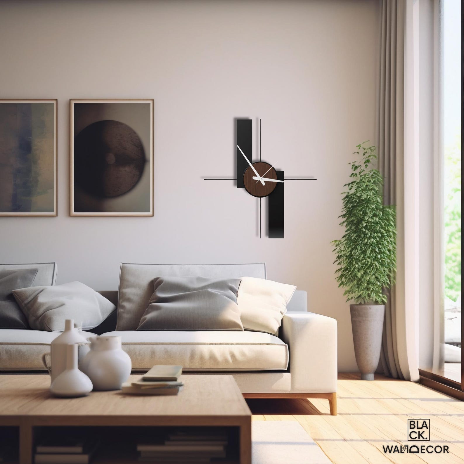Rectangular Calendar Clocks Plus Rectangle Wooden Wall Clocks, Modern Oversized Wood Wall Clock ...