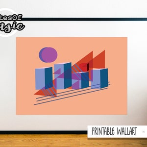 Wall Art - City &quot;Abstrakt&quot; - Vector Art - printable - digital download