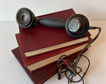 Lineman's Telephone Receiver Handset - Early Vintage