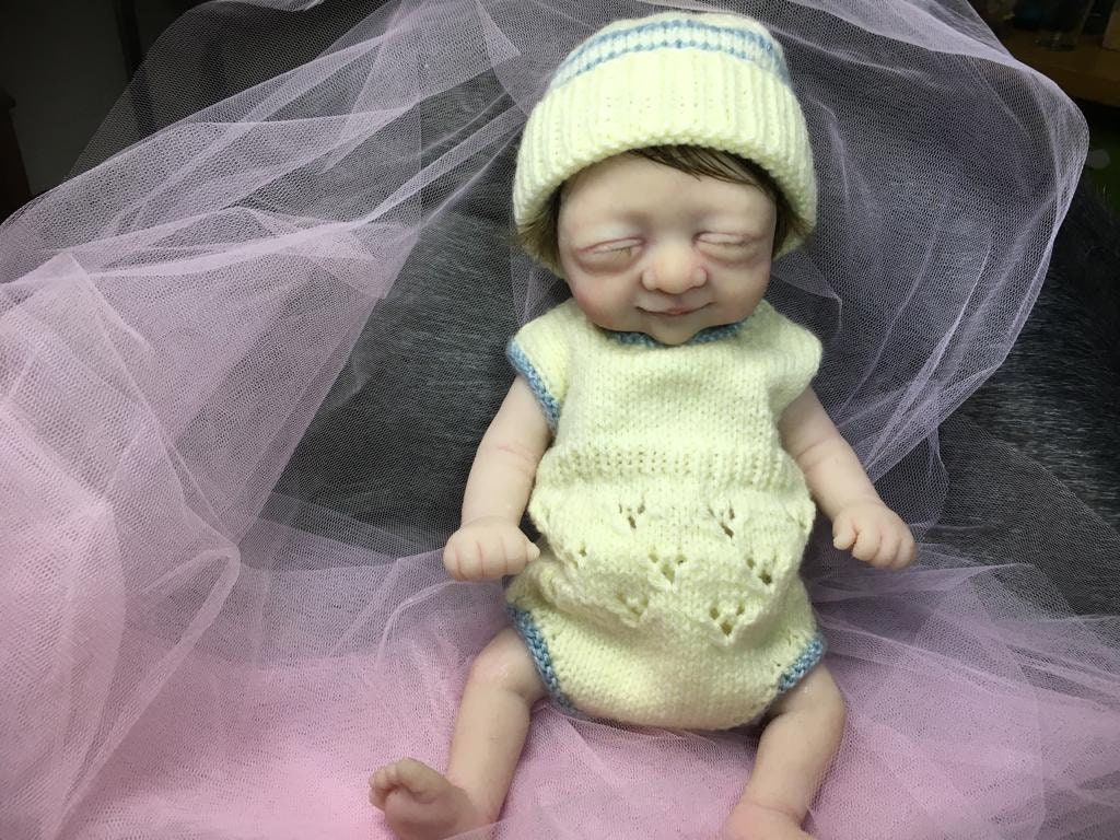 18.5 Olivia Full Body Silicone Asian Reborn Baby Doll Girl