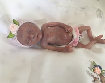 18-20 Woche Schwangerschaft Fötus Gedenksilikon Baby KOSTENLOSER VERSAND