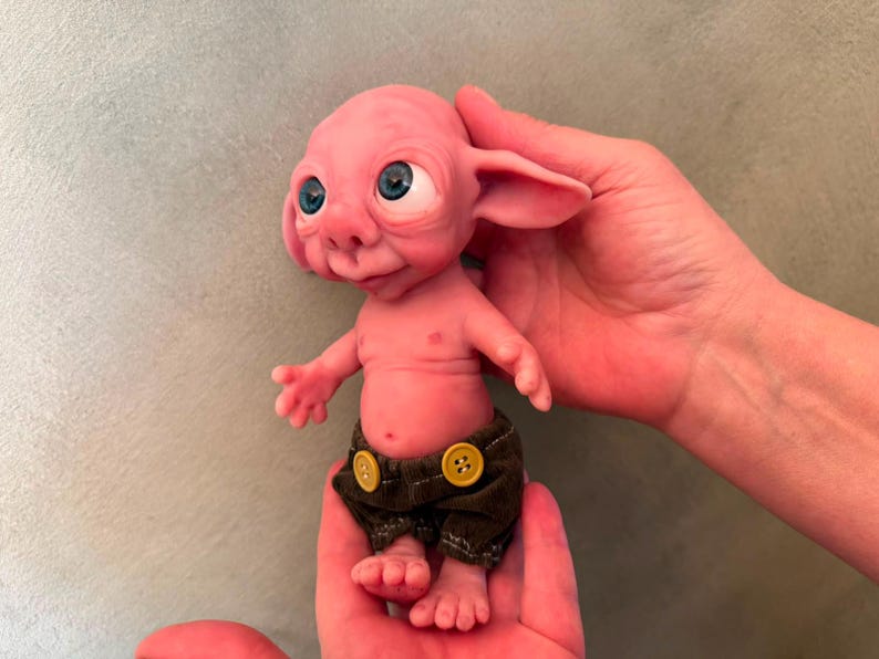 Silicone Elf Doll 20cm | Woodland Pixie Fantasy Art Collectible (OOAK) Tippie image 8