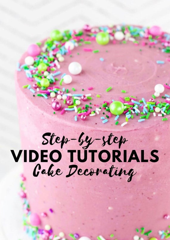 Learn How to Decorate Cakes Cake Decorating Course Cake - Etsy