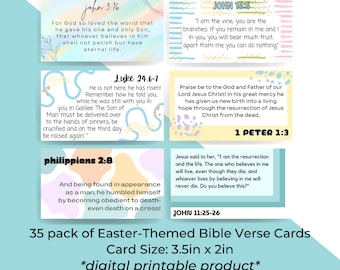 Easter Bible Verse Cards: Christian Scripture, NIV (Digital Download)