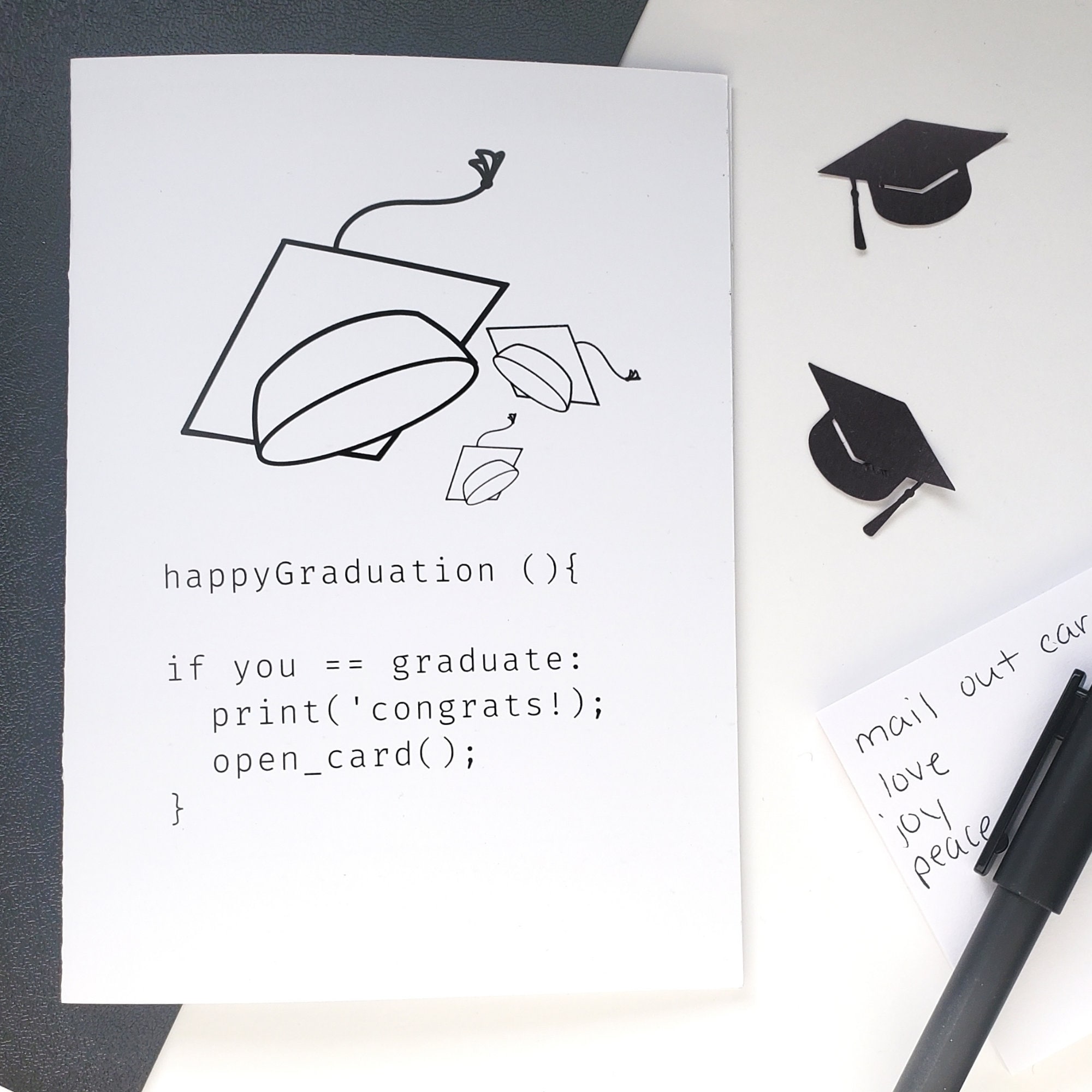 Coding Graduation Card | Happy Graduation | Congratulations | Optional ...