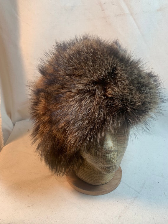 Raccoon Pillbox Style Hat - image 1