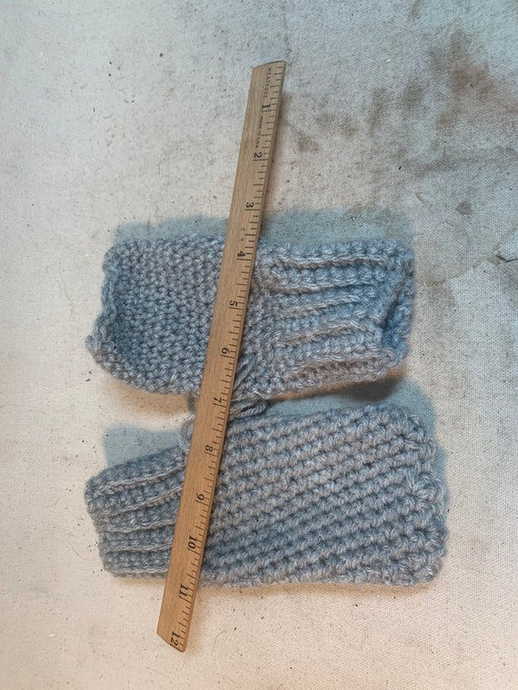 Hand Knit Fingerless Gloves - image 4