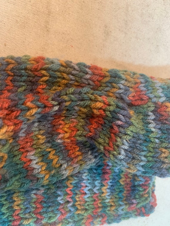 Hand Knit Fingerless Gloves - image 4