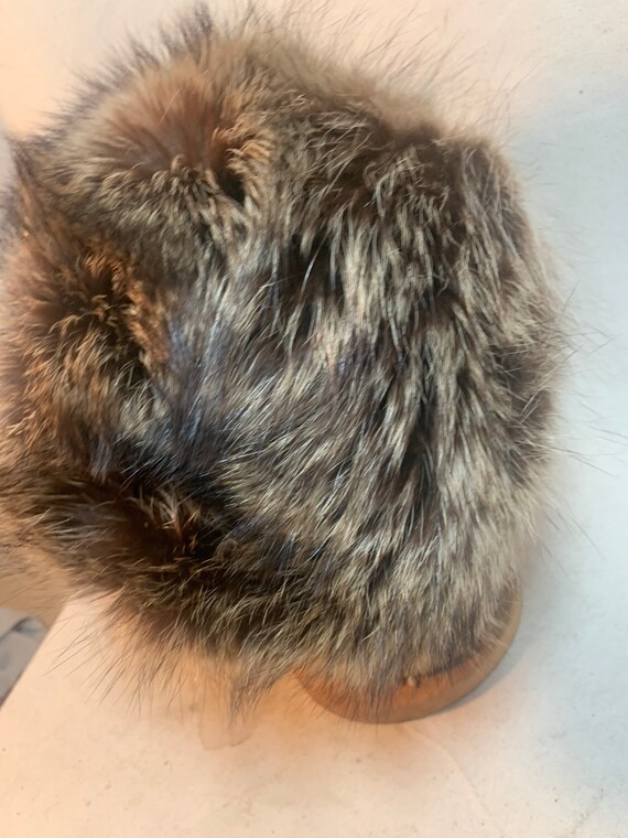 Raccoon Pillbox Style Hat - image 5