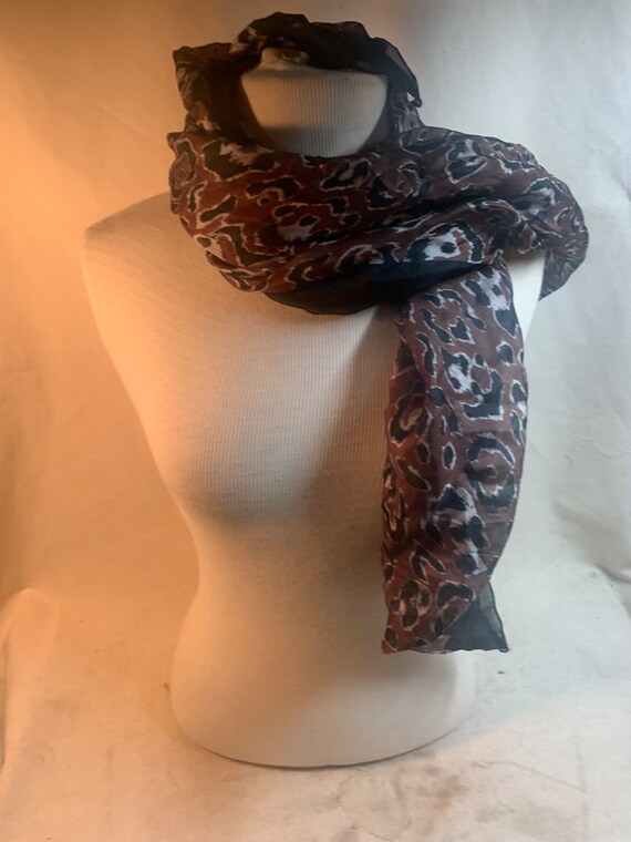 Leopard Print Scarf - image 5