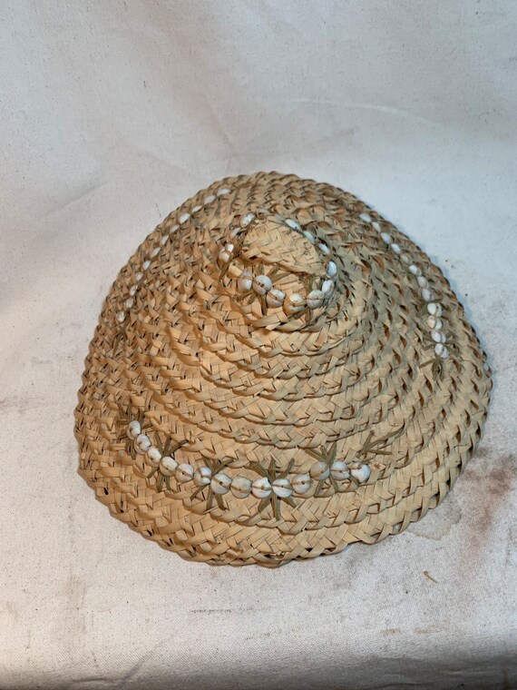 Wicker & Seashell Sun Hat