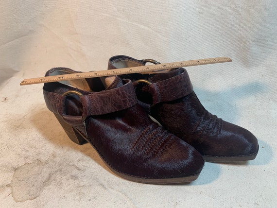 Leather Hide Booties - image 9