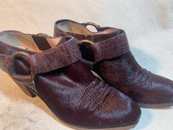 Leather Hide Booties - image 2