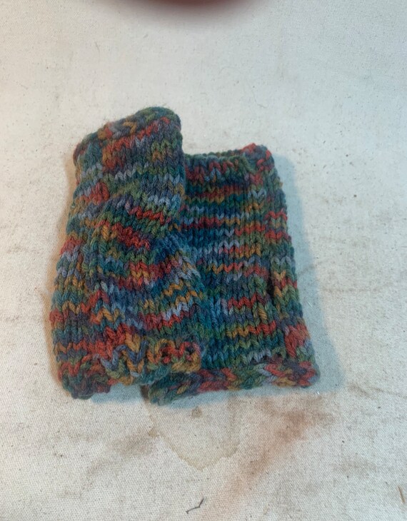 Hand Knit Fingerless Gloves - image 2