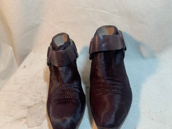 Leather Hide Booties - image 5