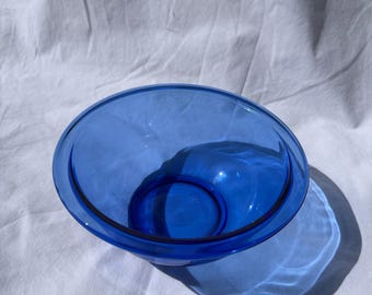 Bol mezclador de vidrio Pyrex azul cobalto 322 1QT