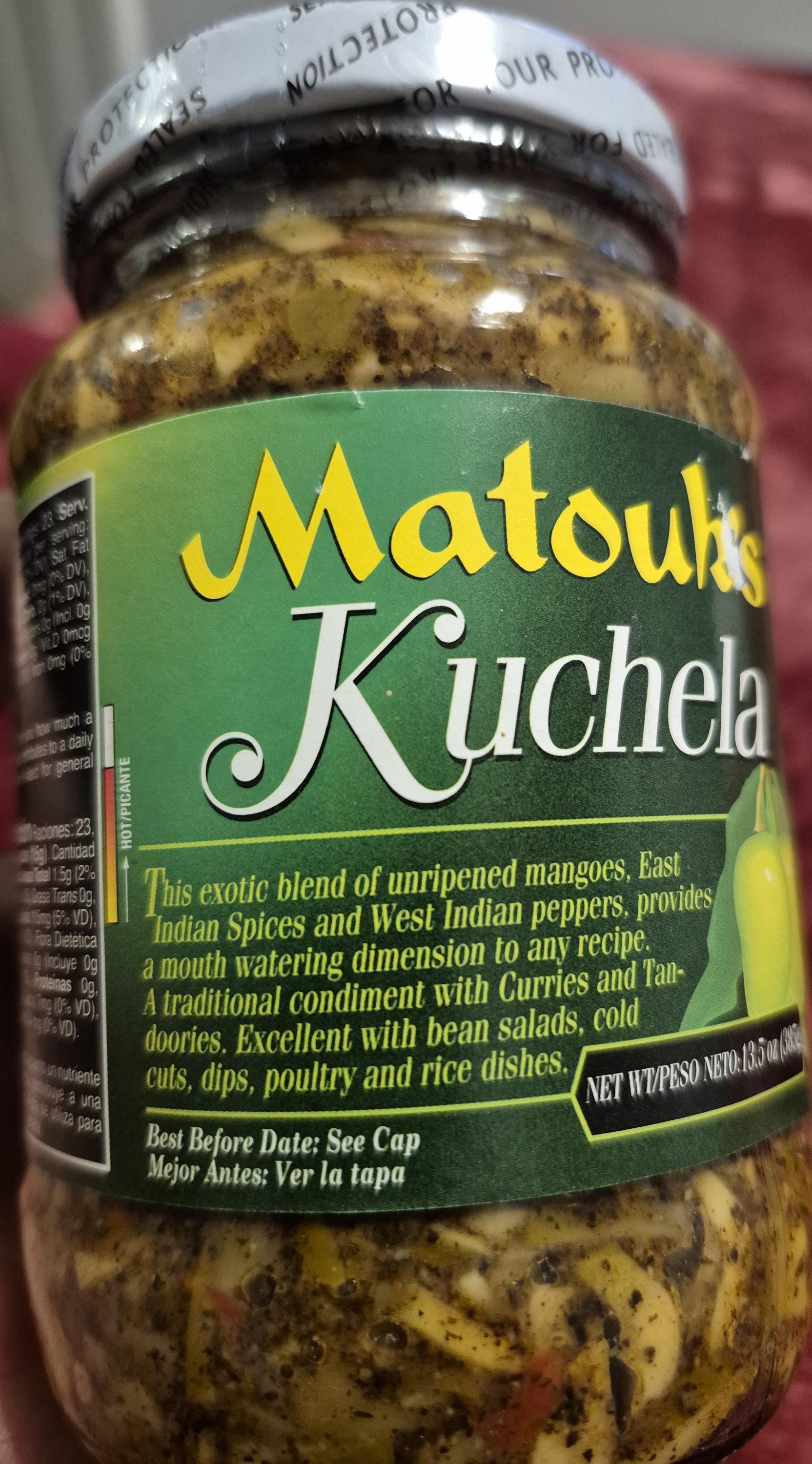Guyanese Mango Kuchela: Trinidad Spicy Achar Chutney - Matouks 13.5oz ...