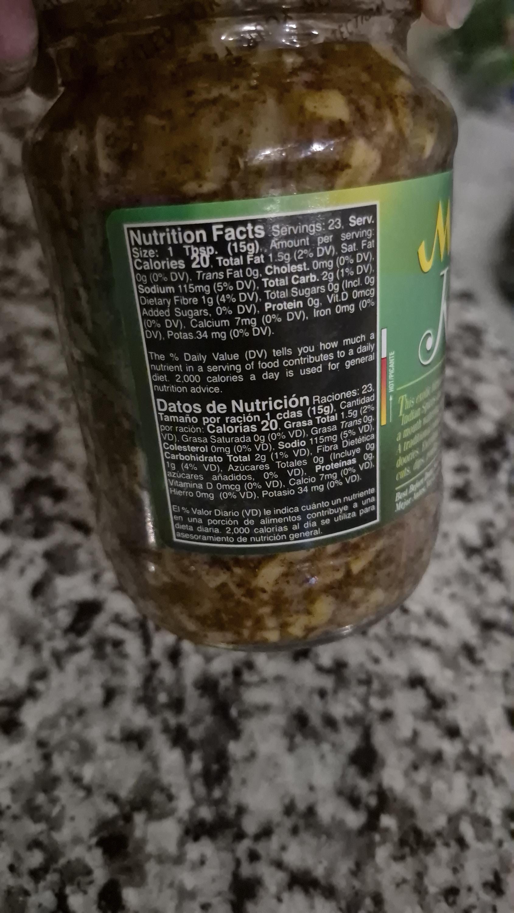 Guyanese Mango Kuchela: Trinidad Spicy Achar Chutney - Matouks 13.5oz ...
