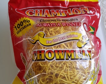 Guyanese Chinese Chowmein Noodles - Champion Brand (3 Packs, 12oz Each) Holidays Special Discount Bundle