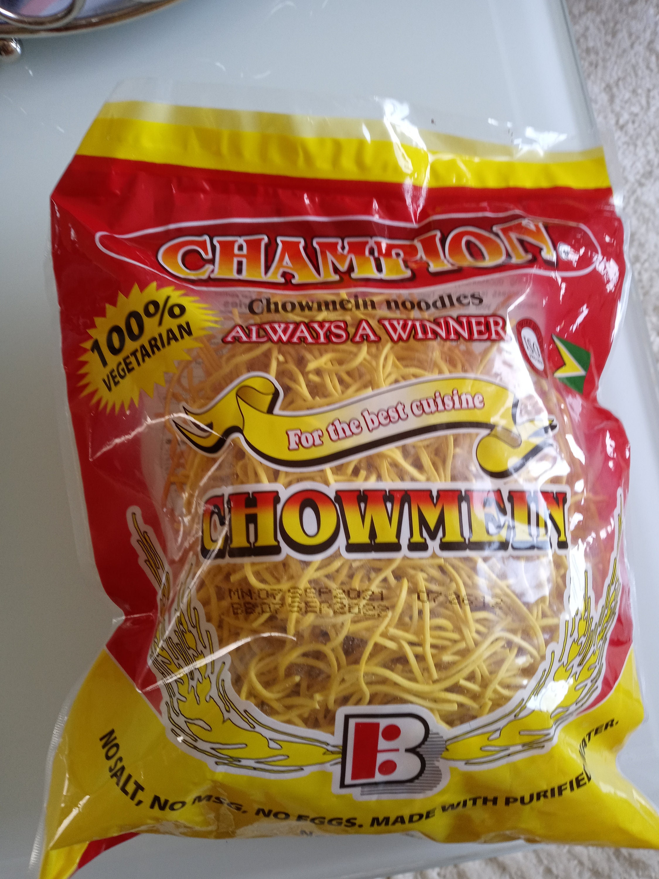 Chowmein 3 Packs Champion Chowmein Noodle Guyanese Style Etsy
