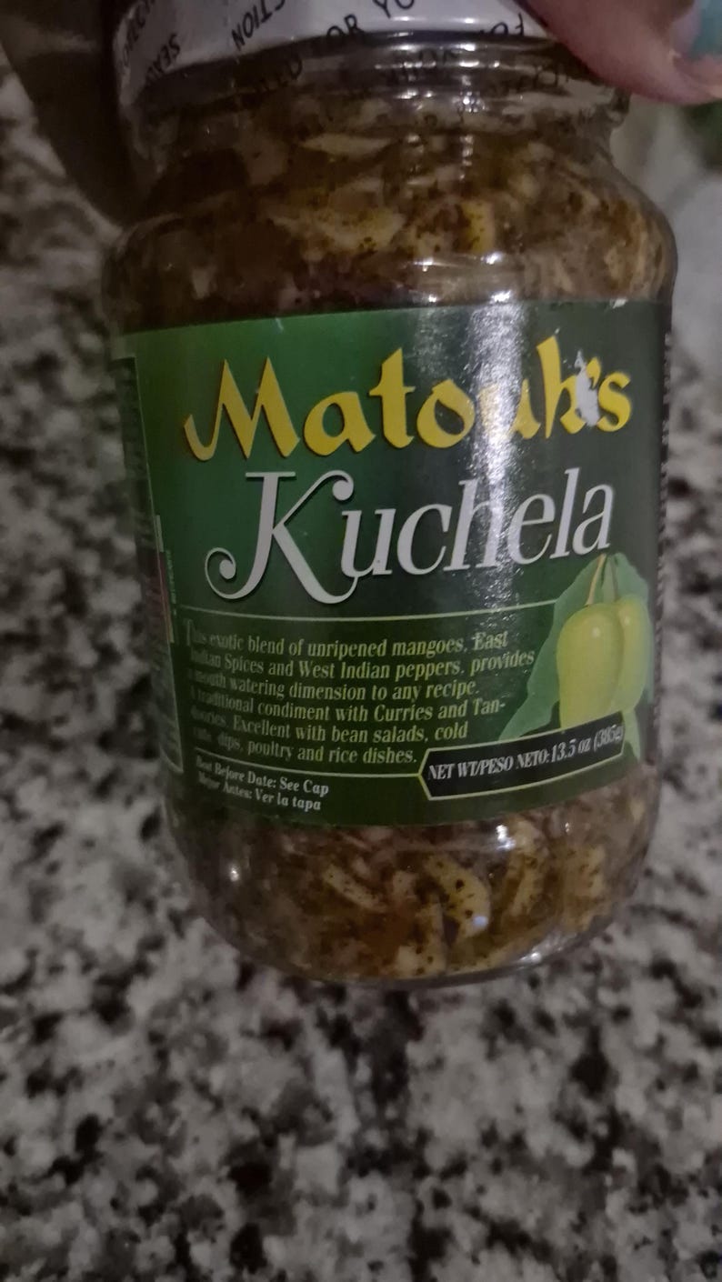 Guyanese Mango Kuchela: Trinidad Spicy Achar Chutney - Matouks 13.5oz ...